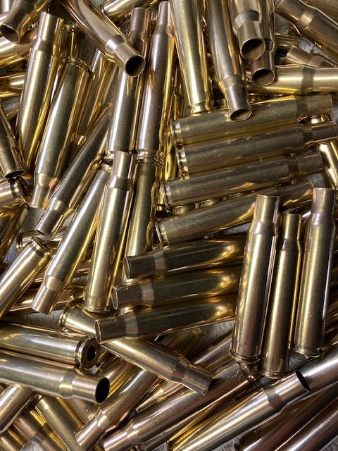 30-06 once fired brass – 100 count – Medoras